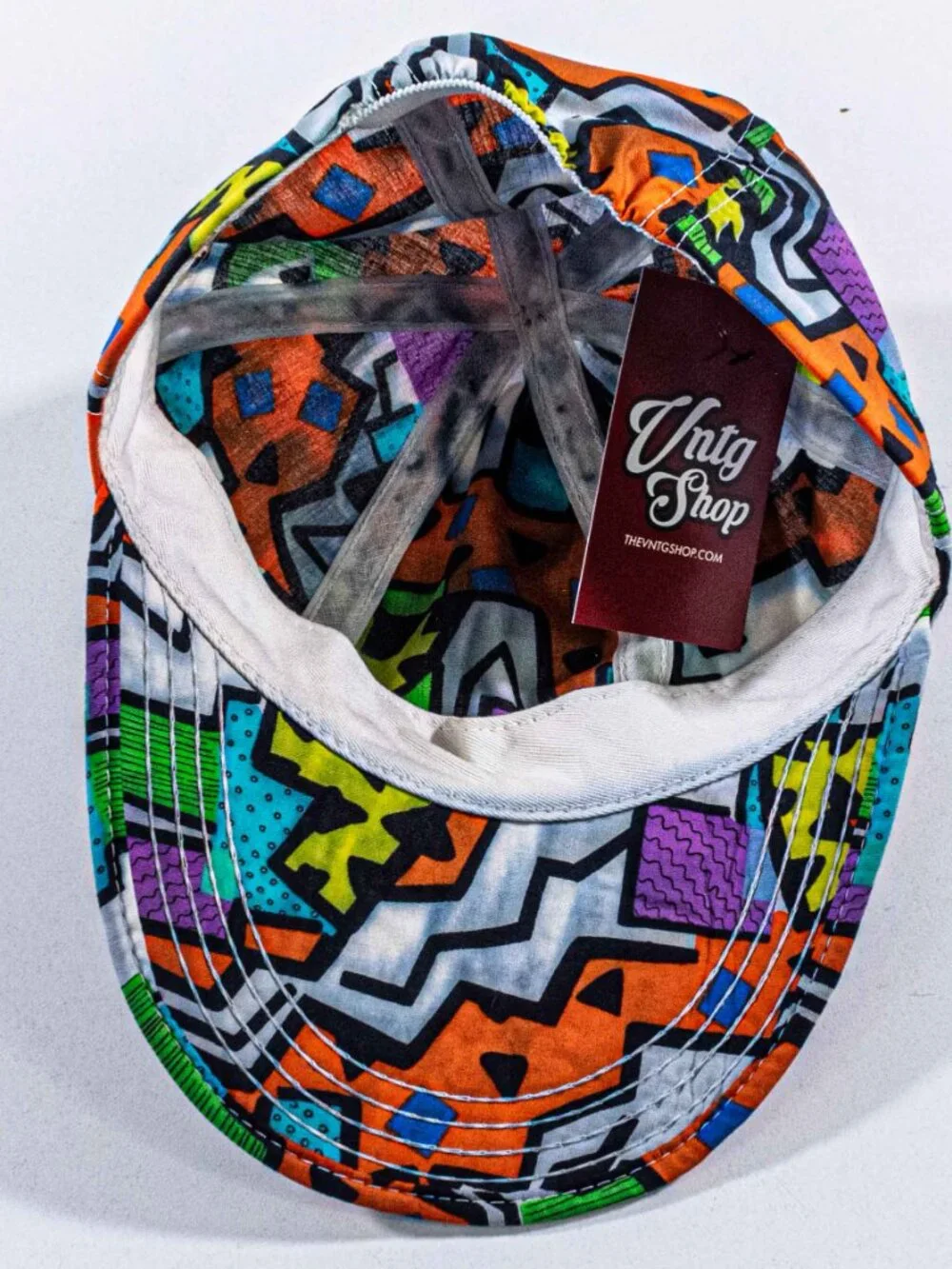 Vintage 90s Dorfman Pacific Pop Art Hat All Over Print Multicolor Flat Bill